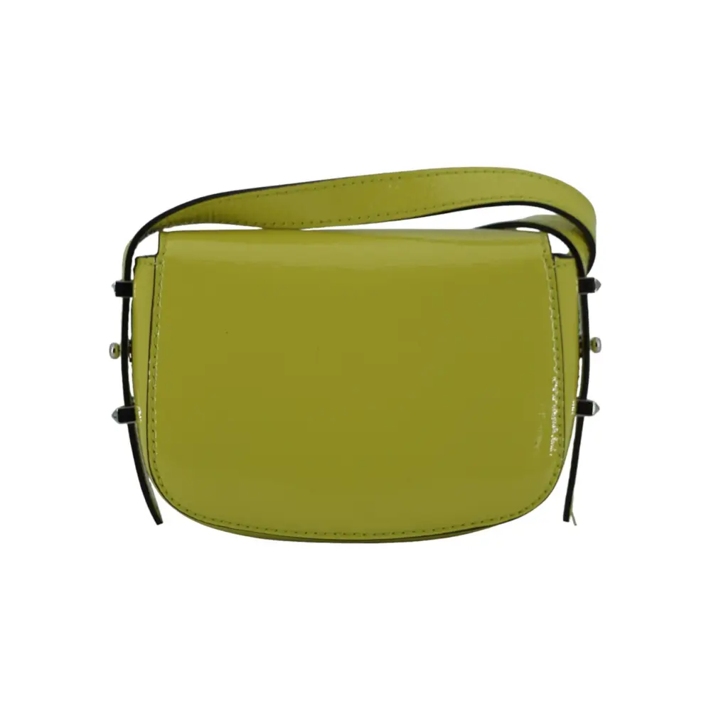 Jimmy Choo Kleine Umhängetasche aus Leder in Limonengelb