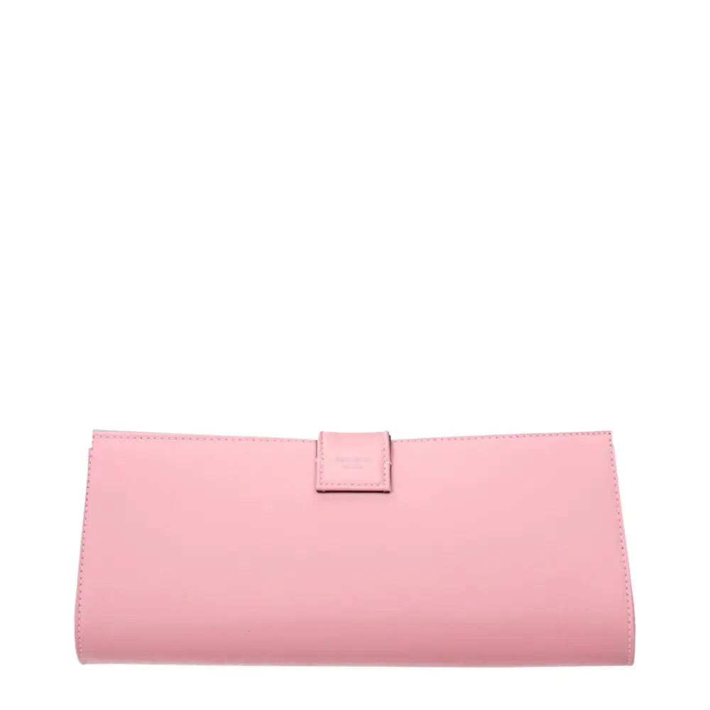 Jimmy Choo Pinke Satin-Clutch