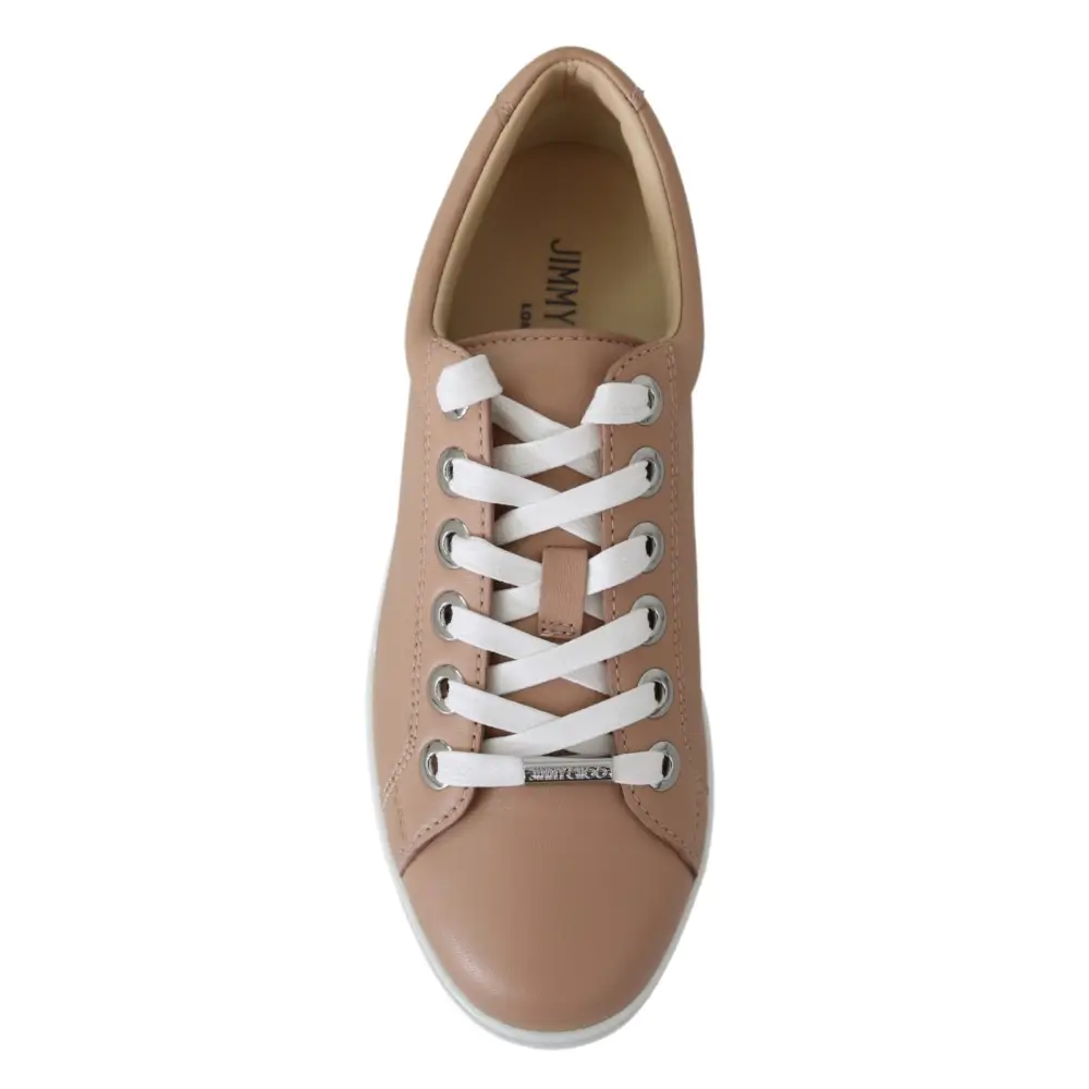 Jimmy Choo Puderrosa Nappaleder-Sneakers