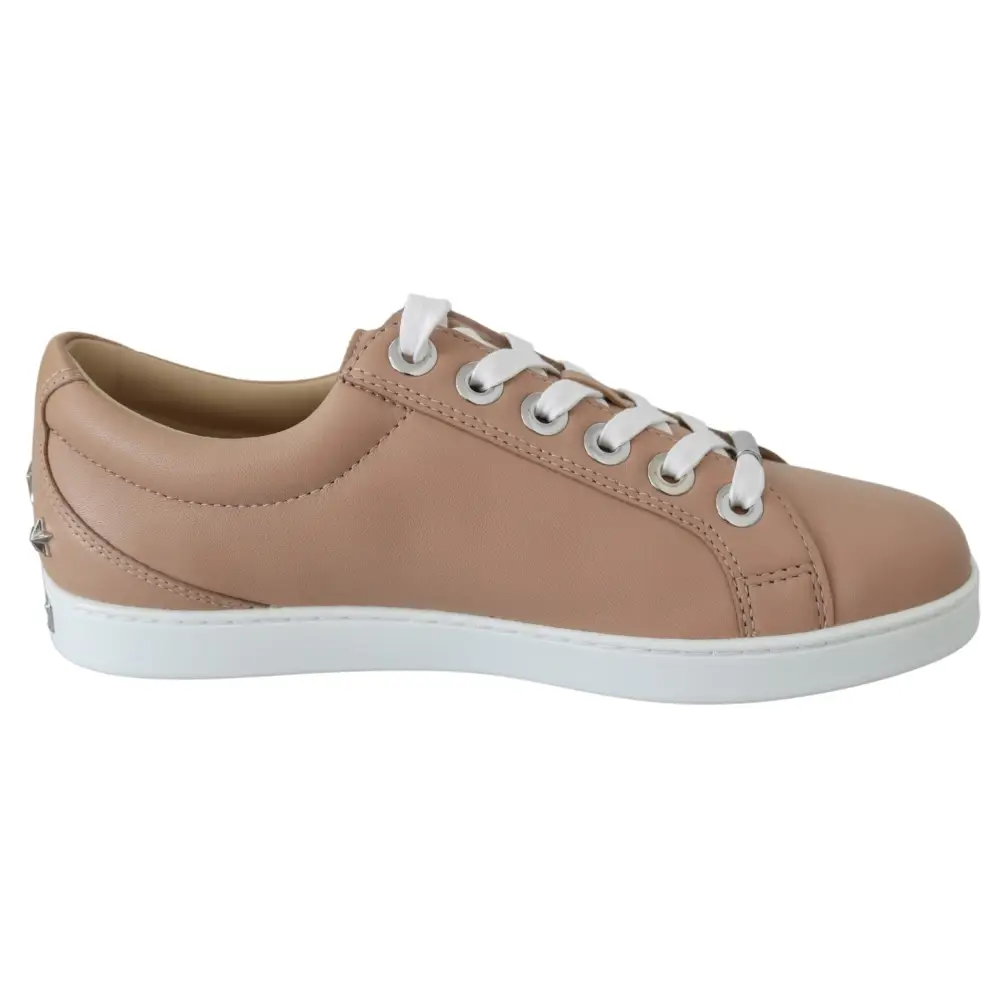 Jimmy Choo Puderrosa Nappaleder-Sneakers