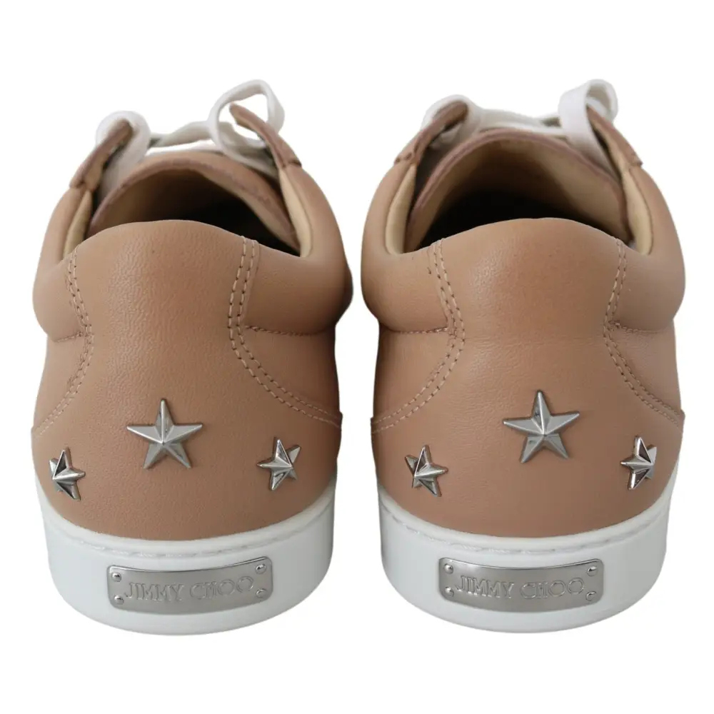 Jimmy Choo Puderrosa Nappaleder-Sneakers