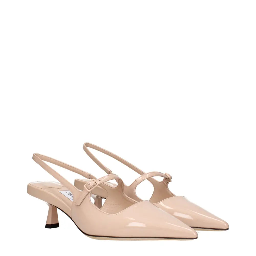Jimmy Choo Rosa Leder Pumps mit mittlerem Absatz - EU36/US6