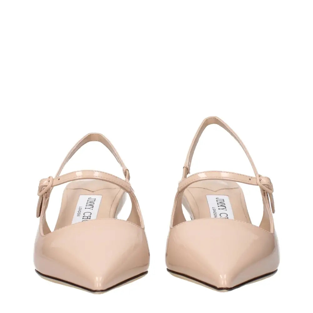 Jimmy Choo Rosa Leder Pumps mit mittlerem Absatz - EU36/US6