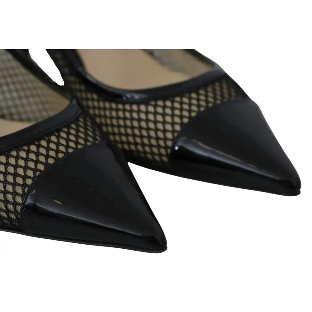 Jimmy Choo Schicke spitze Pumps aus Lackmaschee - EU37/US6.5