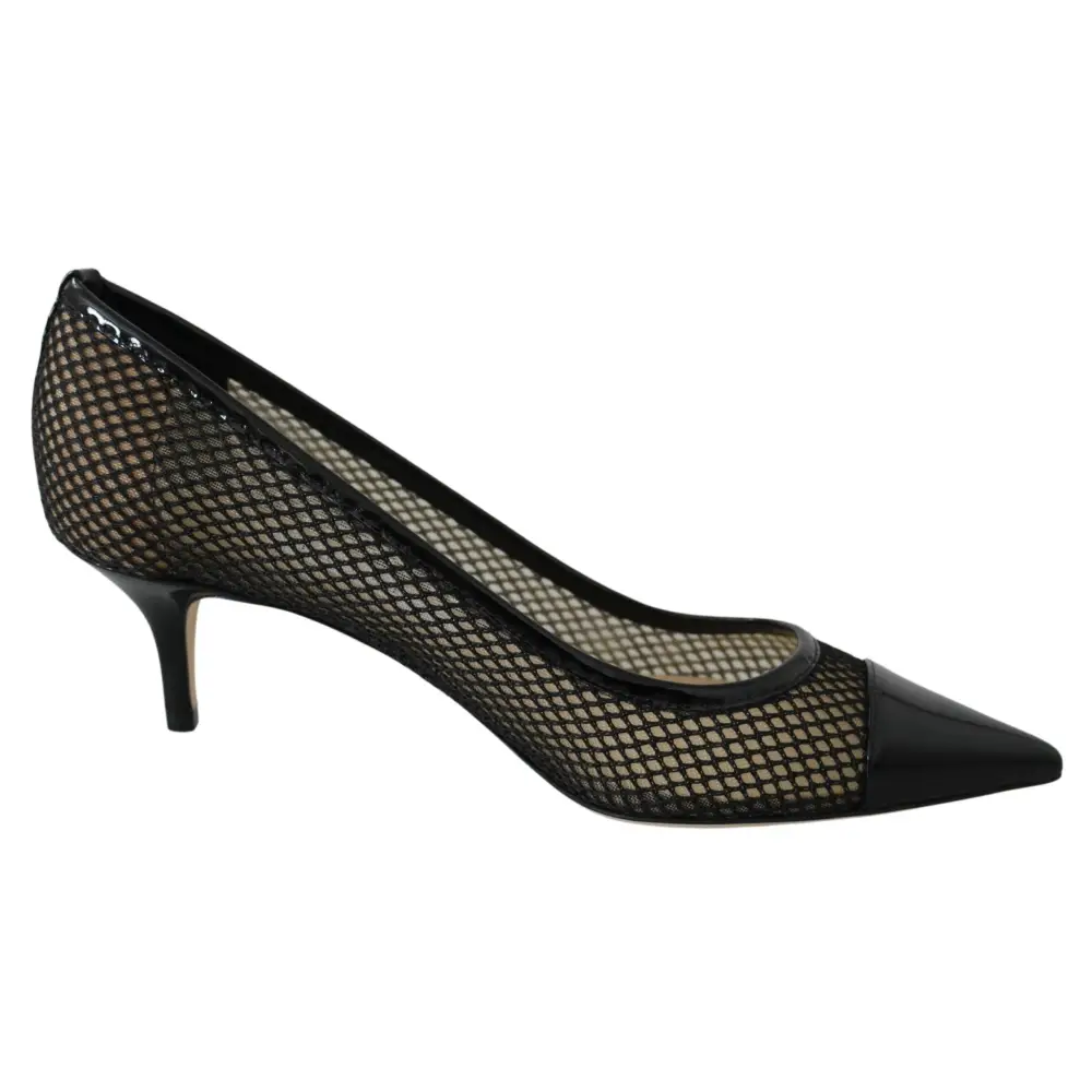 Jimmy Choo Schicke spitze Pumps aus Lackmaschee - EU37/US6.5