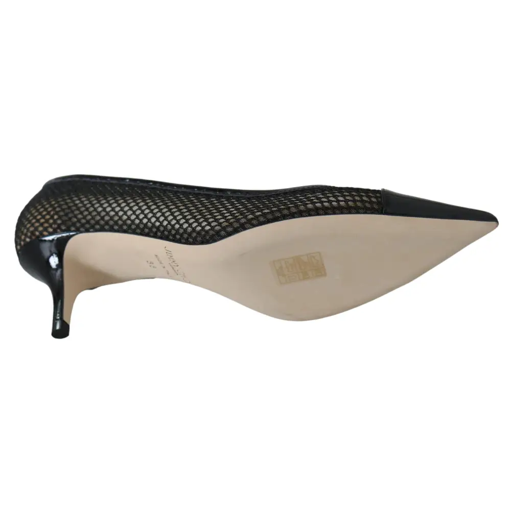 Jimmy Choo Schicke spitze Pumps aus Lackmaschee - EU37/US6.5