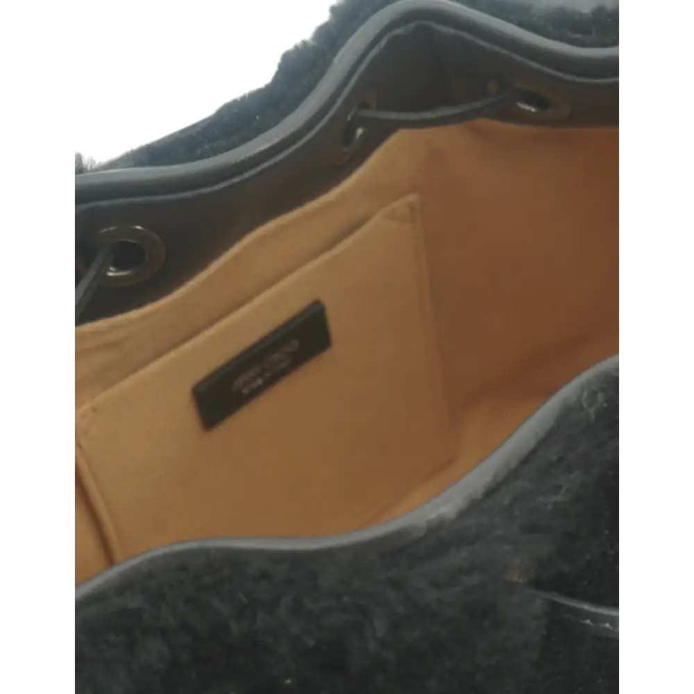 Jimmy Choo Schwarze Lederhand- und Umhängetasche