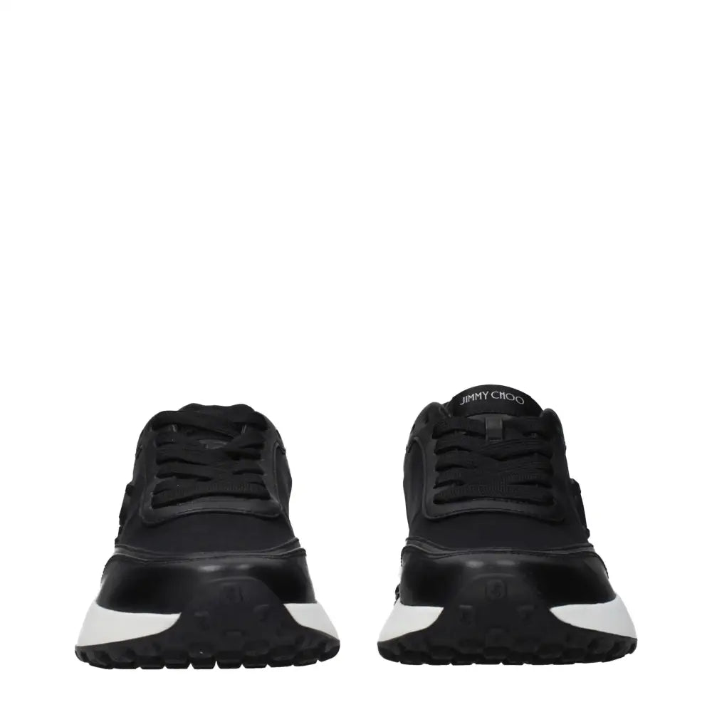 Jimmy Choo Schwarze Stoff-Sneaker im Athletic-Look