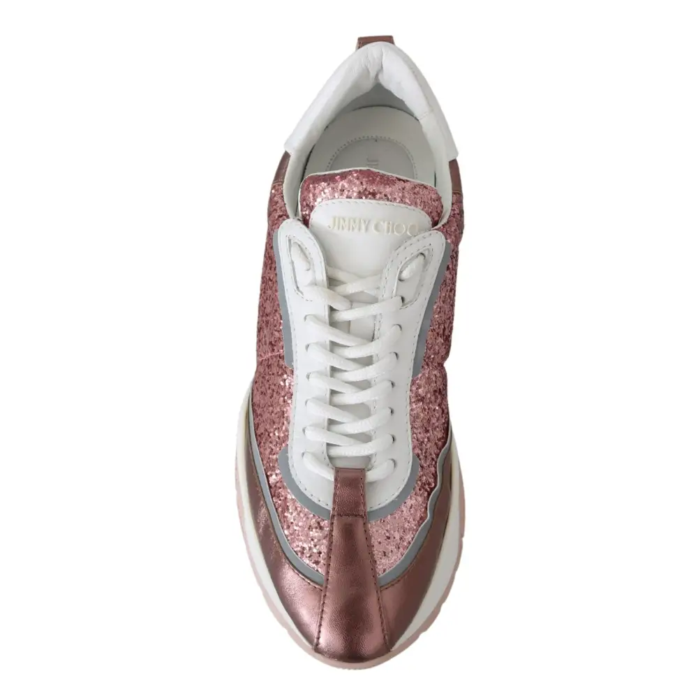 Jimmy Choo Zuckerwatte Glitzer Sneaker Euphorie