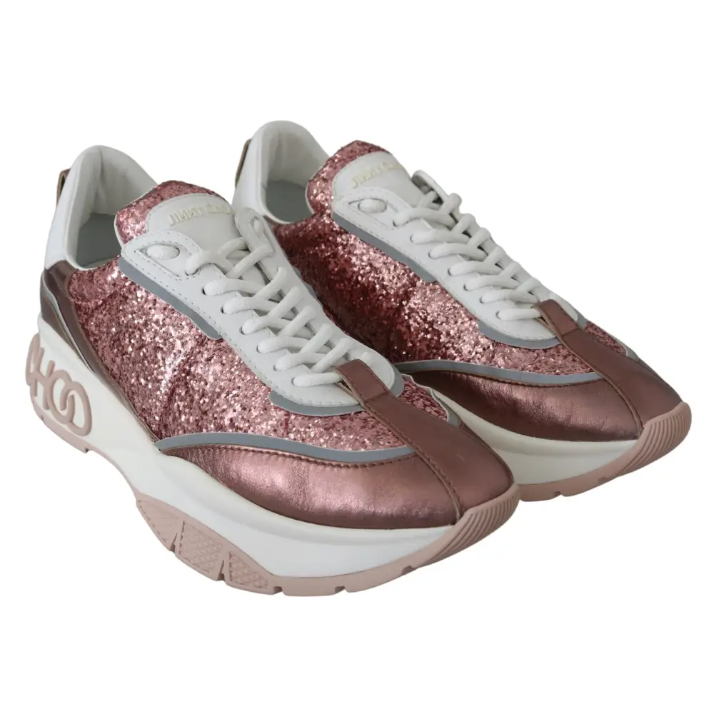 Jimmy Choo Zuckerwatte Glitzer Sneaker Euphorie