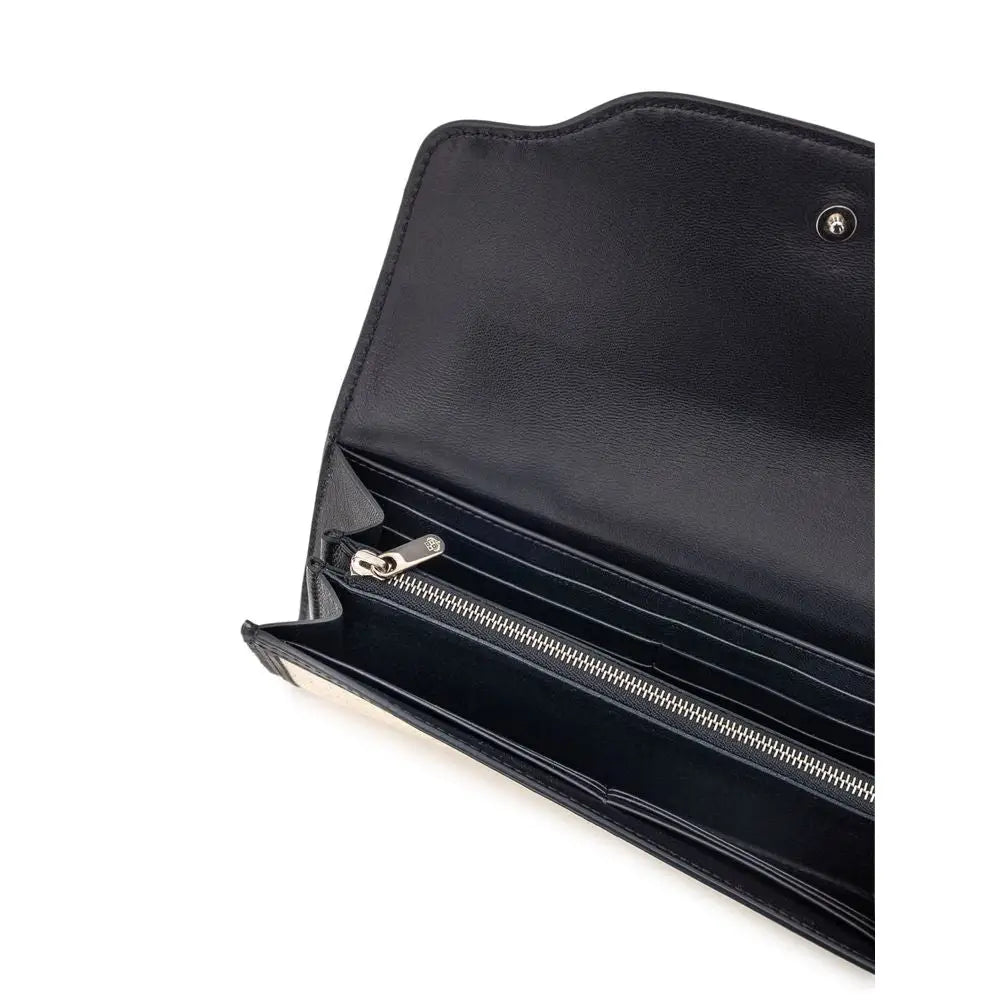 Loro Piana Beige Stoff und Leder Brieftasche