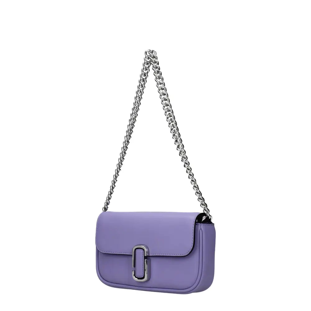 Marc Jacobs Lila Leder Crossbody Tasche