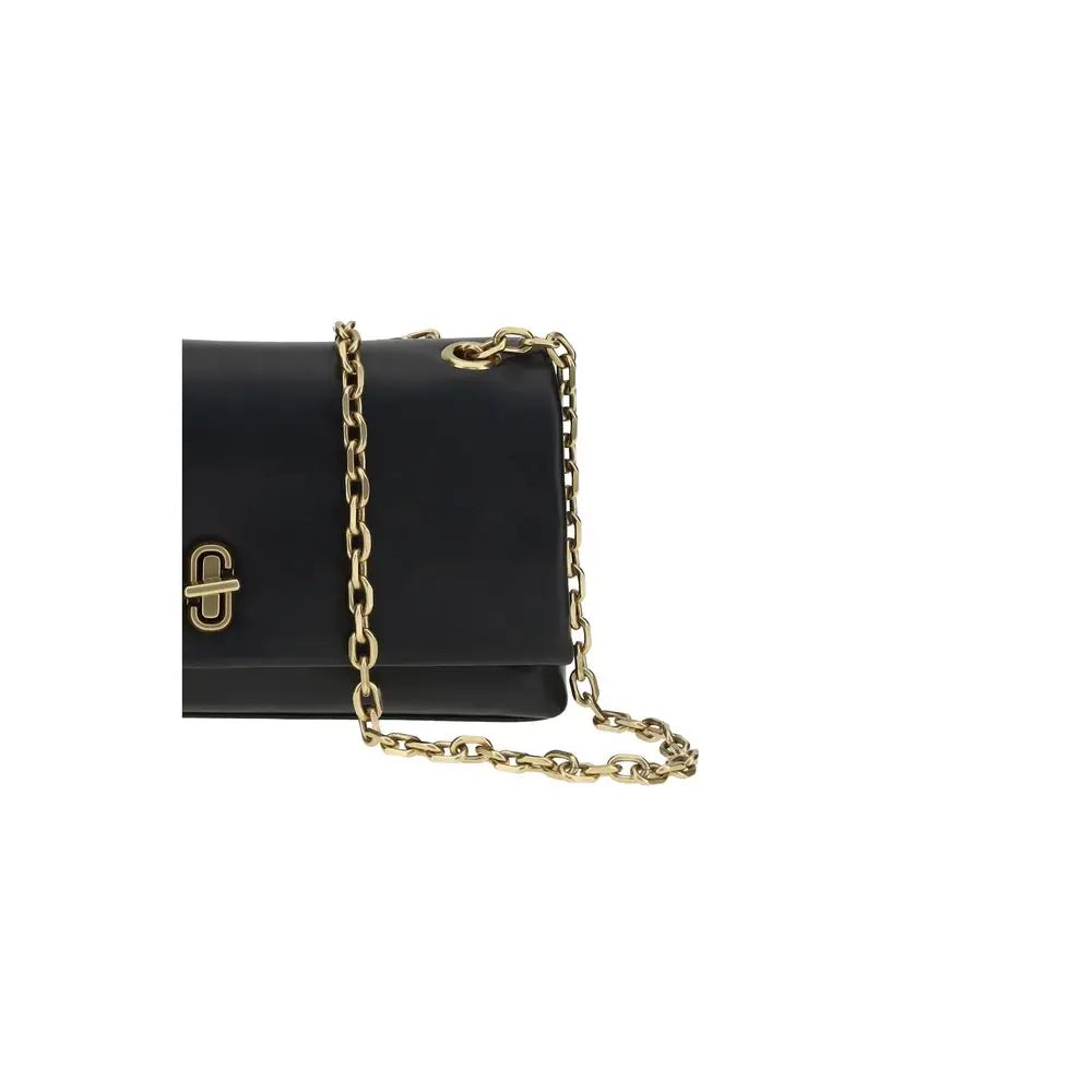 Marc Jacobs Schwarze Bos Taurus Kalbsleder Schultertasche