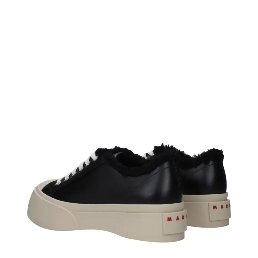 Marni Chunky Sneakers aus schwarzem Leder