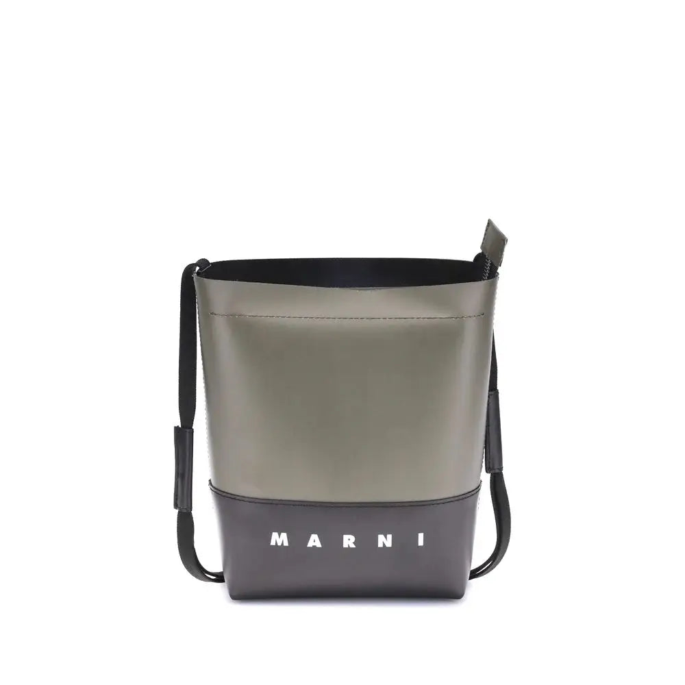 Marni Grüne Schultertasche aus Polyester