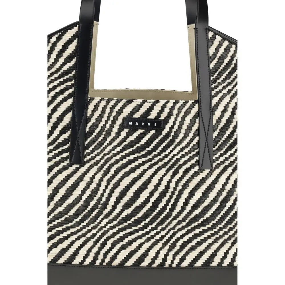 Marni Schwarze Schultertasche aus Polyamid