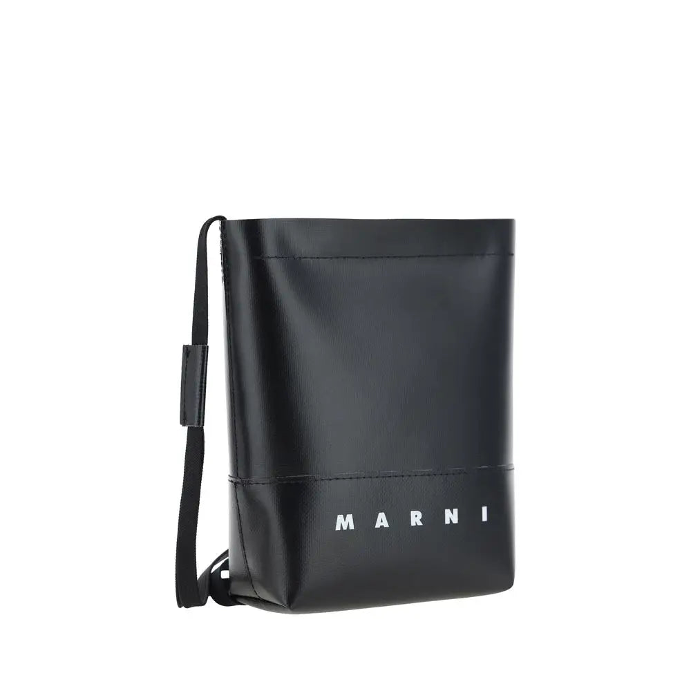 Marni Schwarze Schultertasche aus Polyester