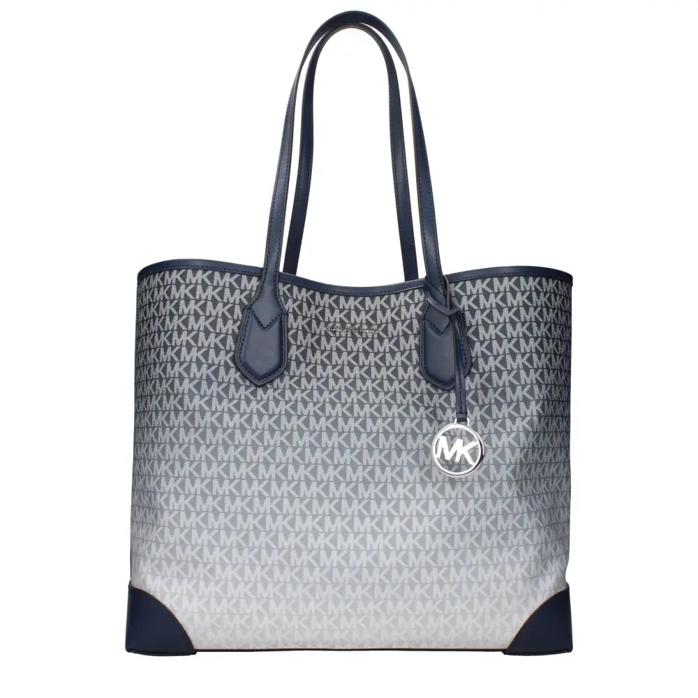Michael Kors Blaue Stoff-Umhängetasche