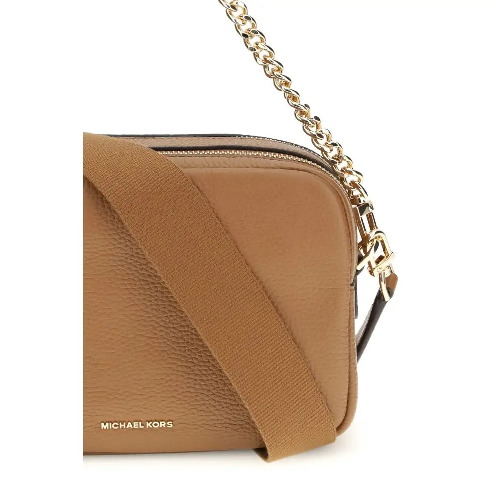 Michael Kors Braune Kalbsleder Bos Taurus Schultertasche