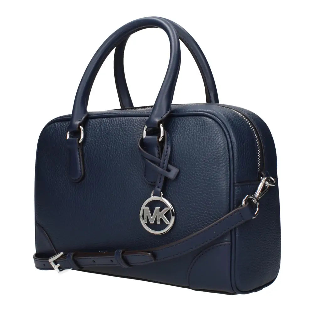 Michael Kors Dunkelblaue Lederhandtasche