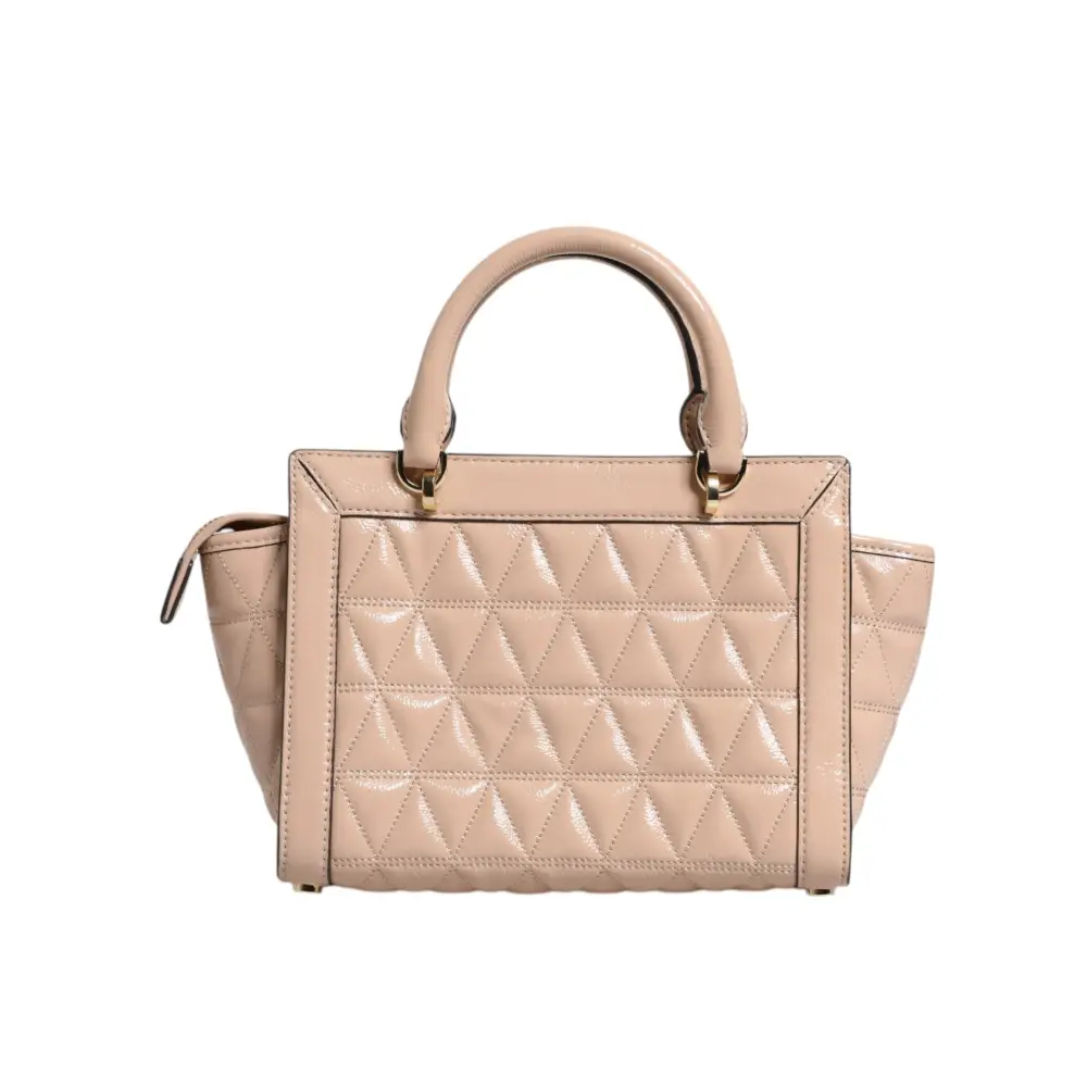 Michael Kors Pfirsich Gestepptes Leder Logo Crossbody VIVIANNE Messenger Bag