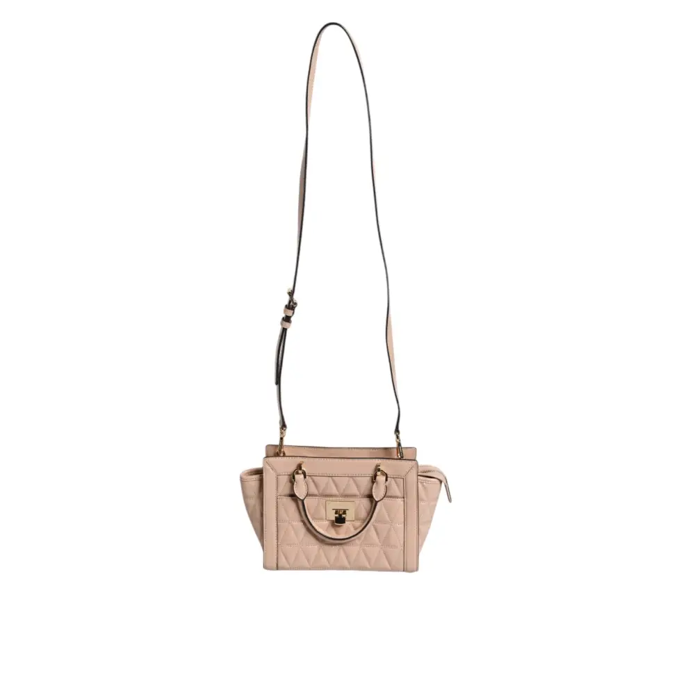 Michael Kors Pfirsich Gestepptes Leder Logo Crossbody VIVIANNE Messenger Bag