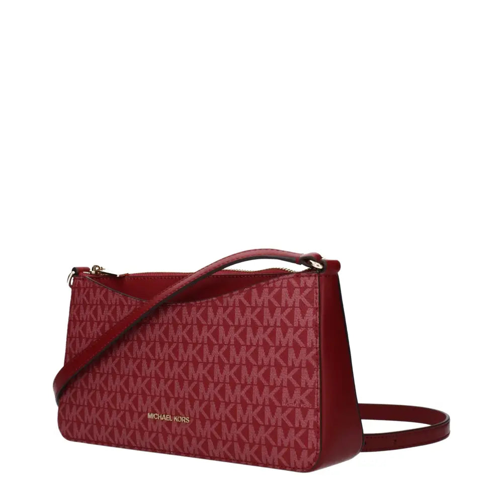 Michael Kors Rote Stoff-Crossbody-Tasche