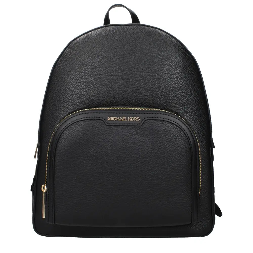 Michael Kors Schwarzer Lederrucksack