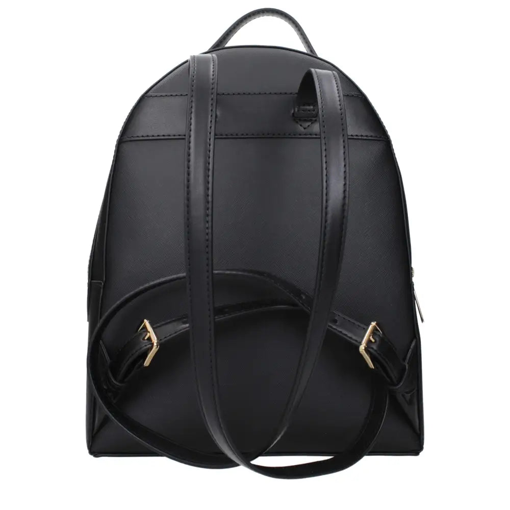Michael Kors Schwarzer Lederrucksack