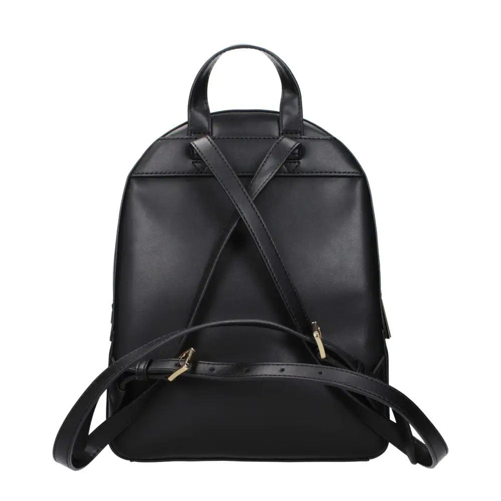 Michael Kors Schwarzer Lederrucksack