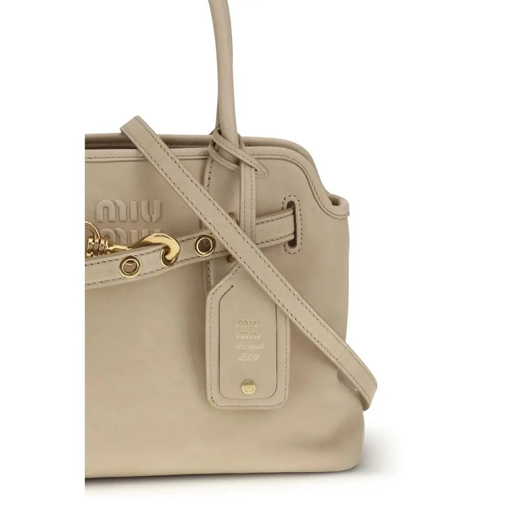 Miu Miu Beige Lamm Ovis Aries Aries Handtasche