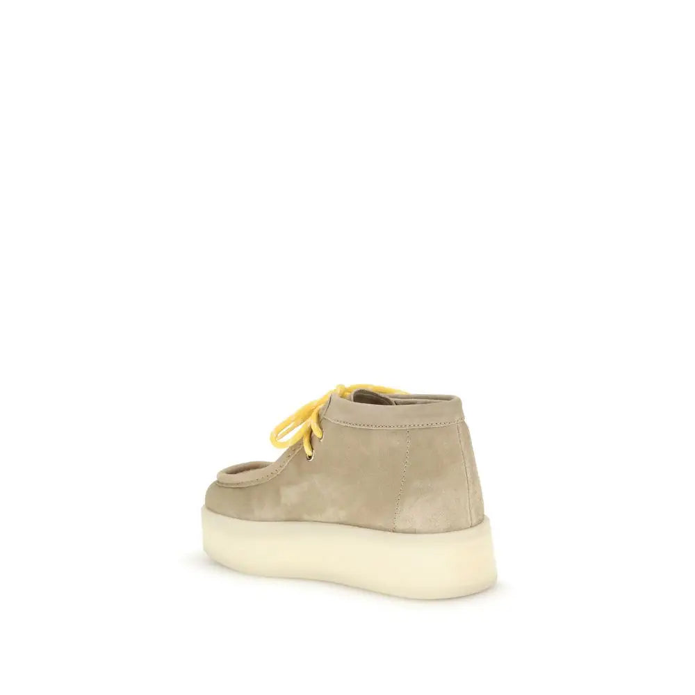 Miu Miu Beigefarbene Plateau-Sneaker aus Gummi - EU37.5/US7.5