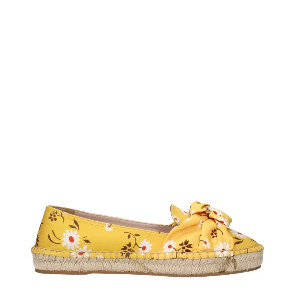 Miu Miu Espadrilles aus gelbem Stoff