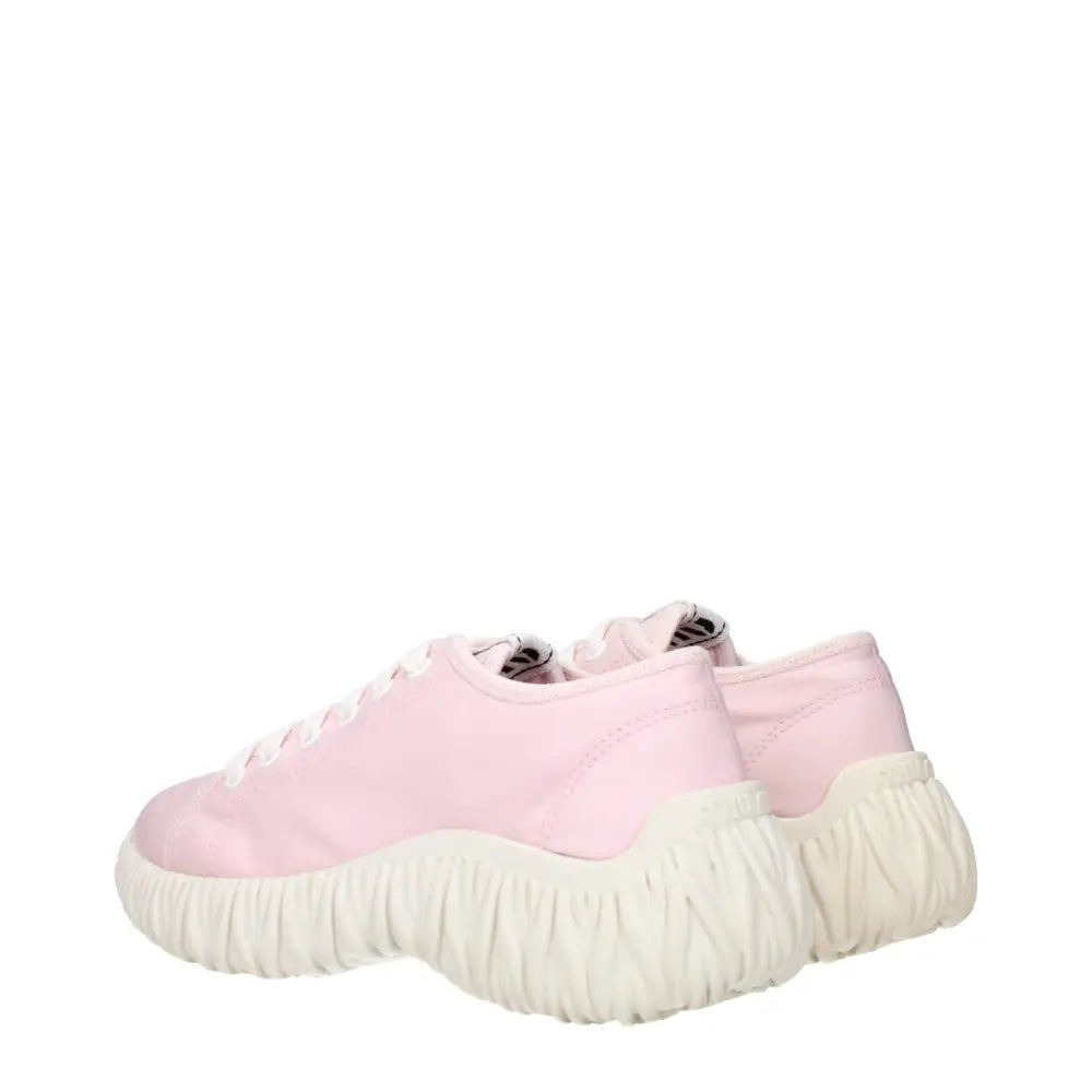Miu Miu Rosa Stoff-Sneaker mit niedrigem Schaft - EU37.5/US7.5