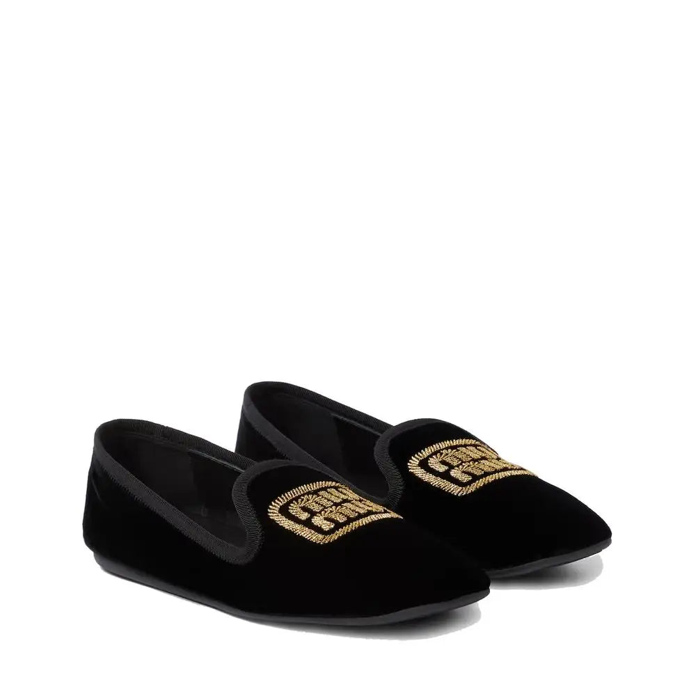 Miu Miu Schwarze Ballerinas aus Stoff - EU35/US5