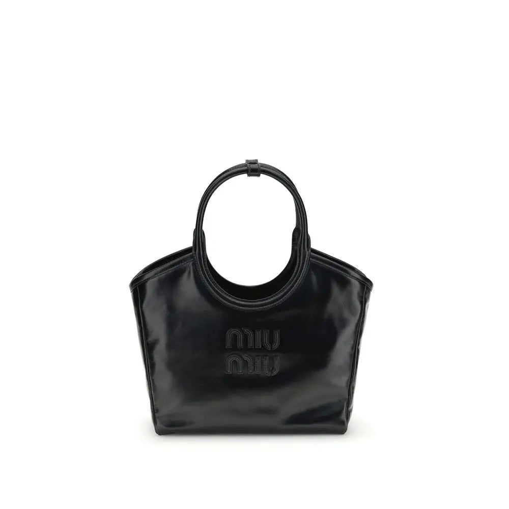 Miu Miu Schwarze Kalbsleder Bos Taurus Handtasche