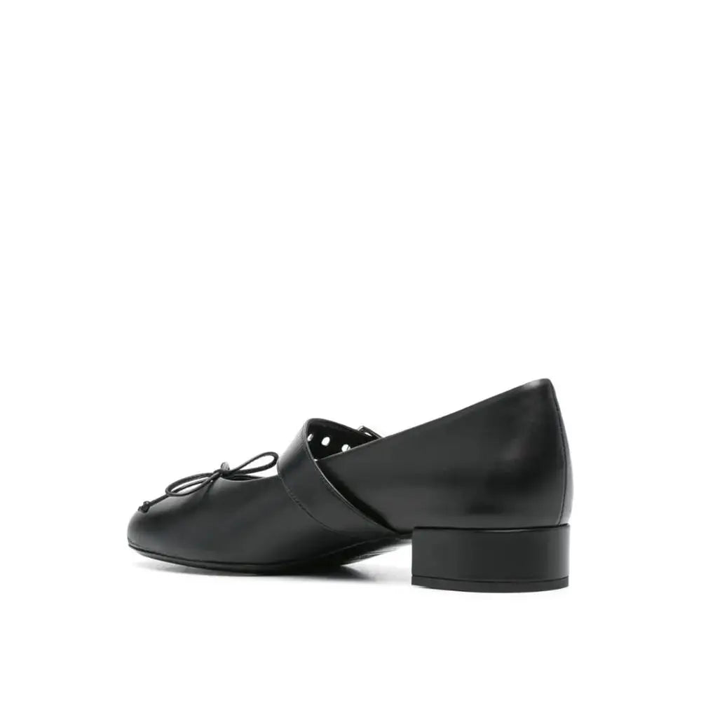 Miu Miu Schwarze Mid-Heel-Pumps aus Kalbsleder - EU37.5/US7.5