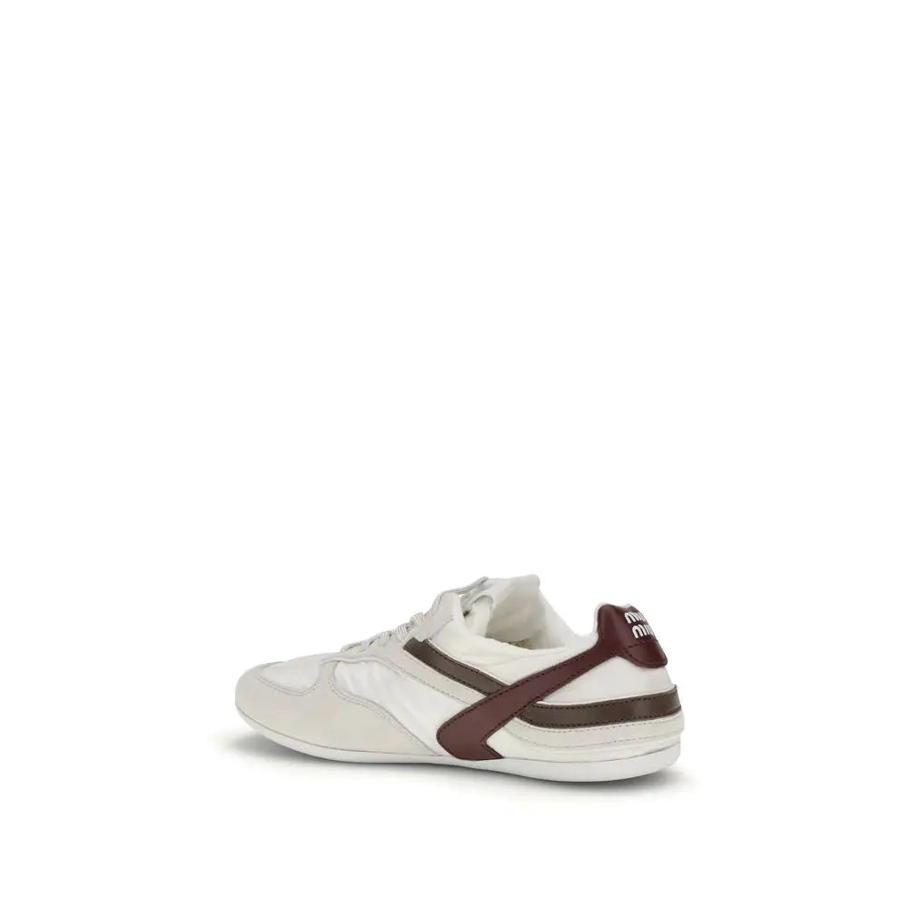 Miu Miu Weiße Kalbshaut Bos Taurus Sneaker - EU37/US7