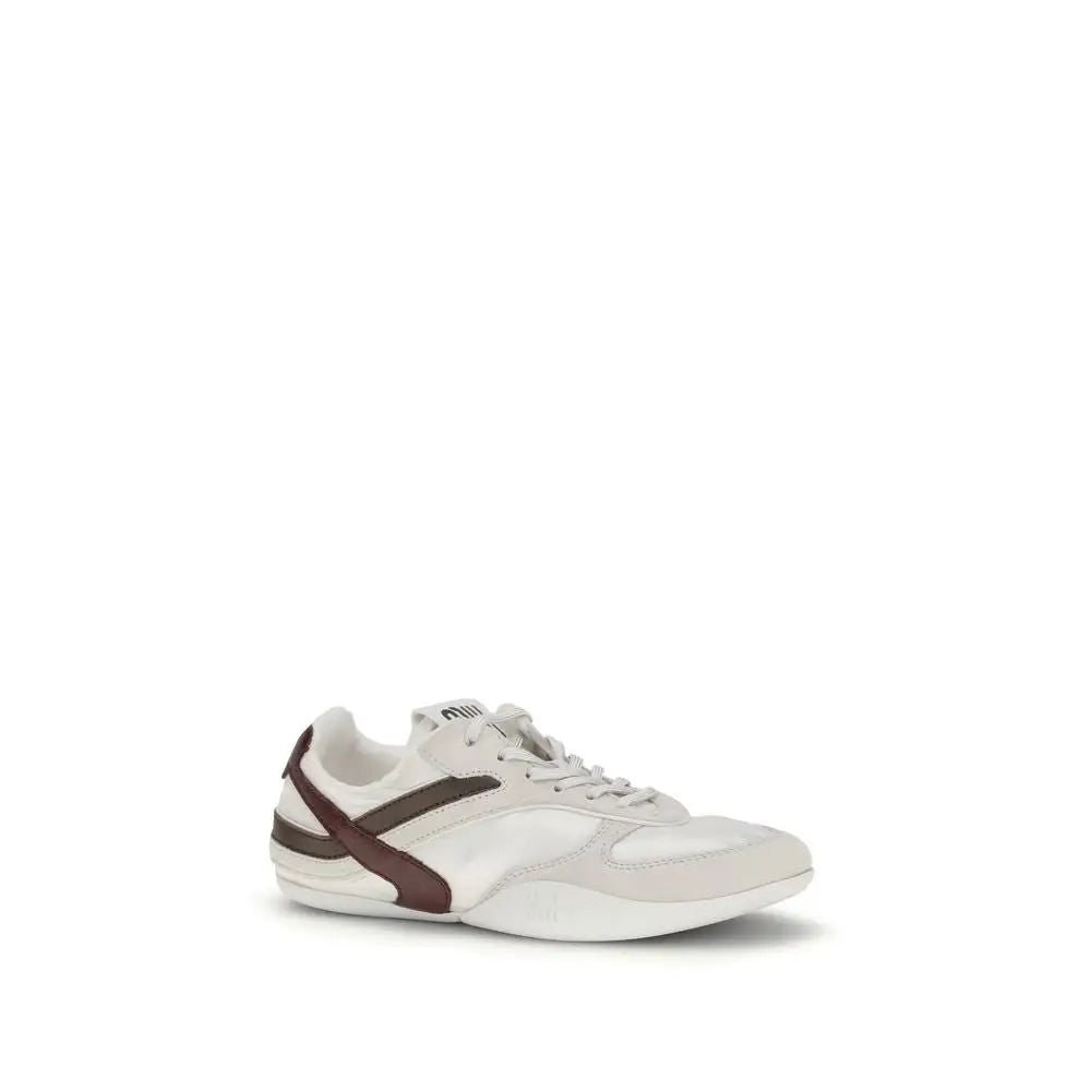 Miu Miu Weiße Kalbshaut Bos Taurus Sneaker - EU37/US7