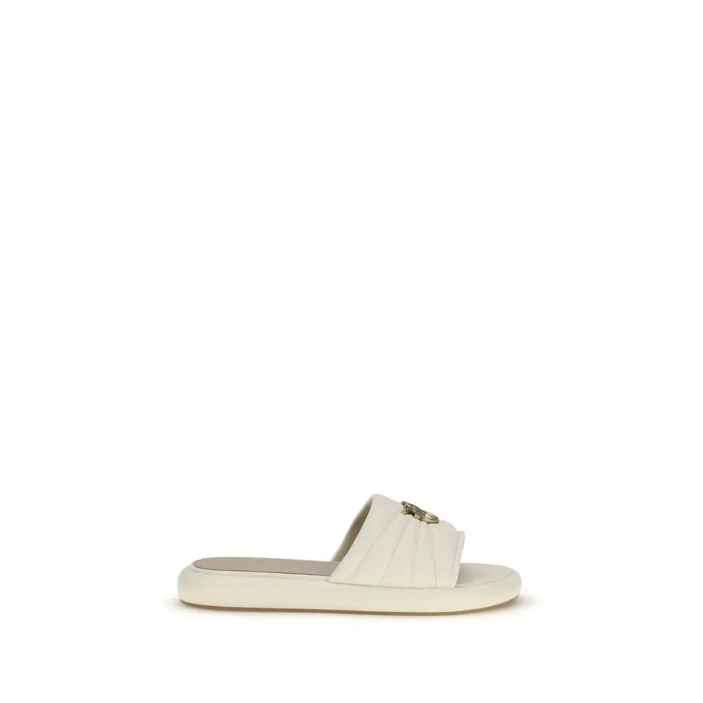 PINKO Beige Kalbsleder Bos Taurus Sandalen