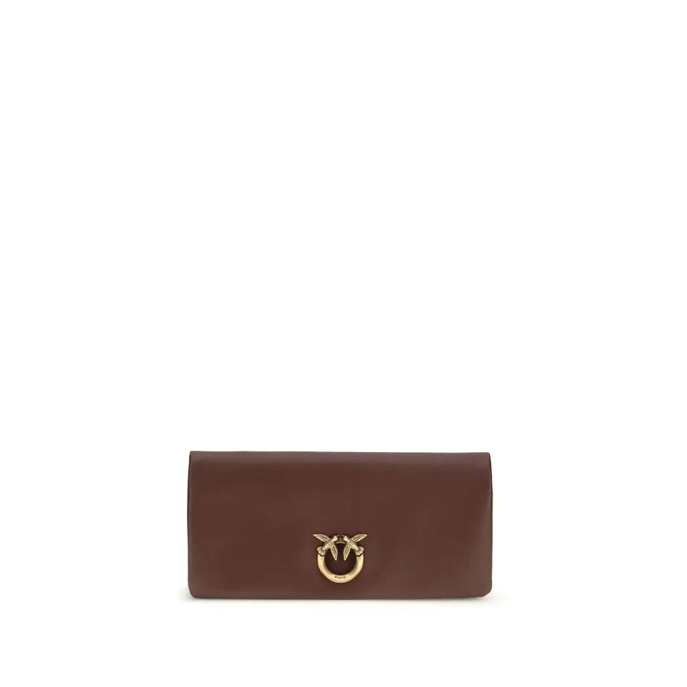 PINKO Bordeaux Kalbsleder Bos Taurus Clutch Bag