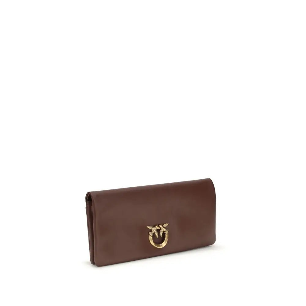 PINKO Bordeaux Kalbsleder Bos Taurus Clutch Bag