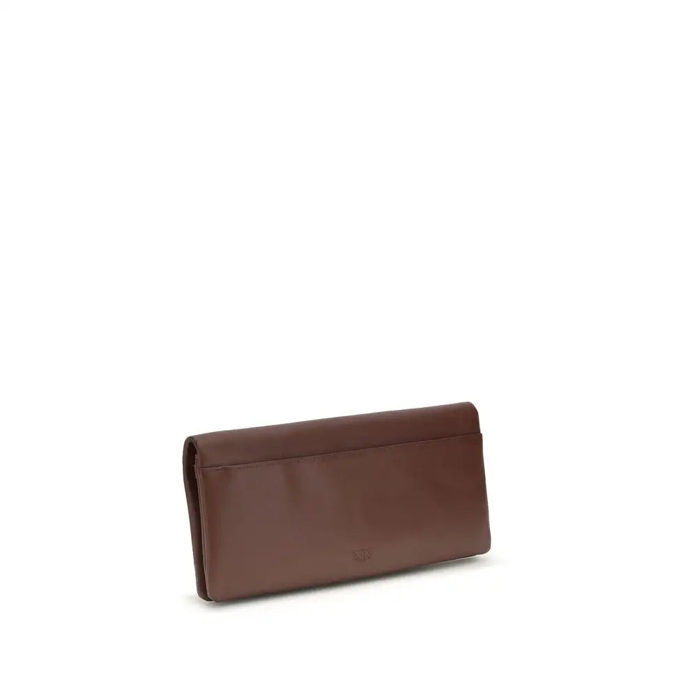 PINKO Bordeaux Kalbsleder Bos Taurus Clutch Bag
