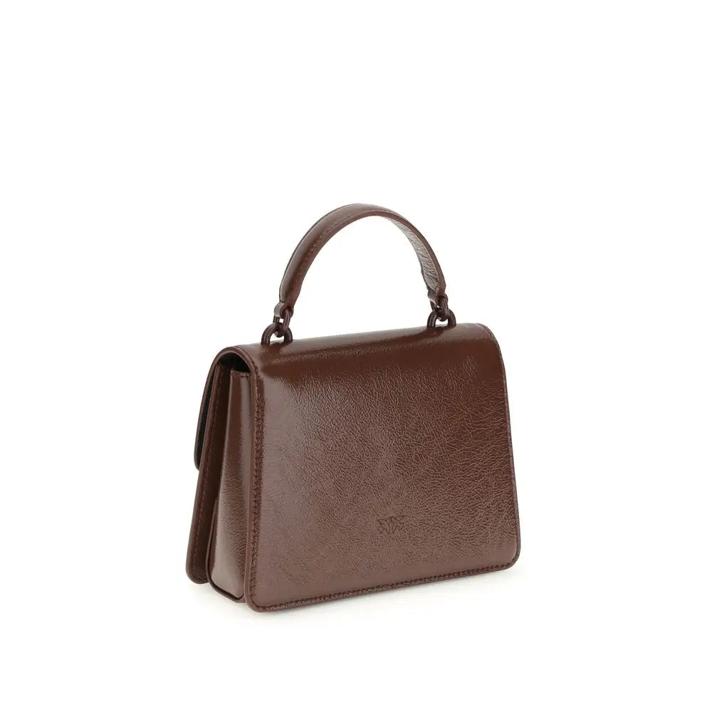 PINKO Braune Ziegenleder-Handtasche