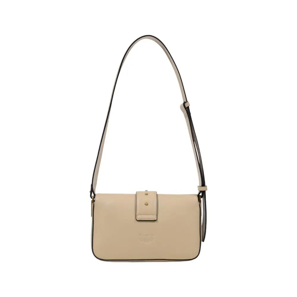 PINKO Graue Lederhandtasche