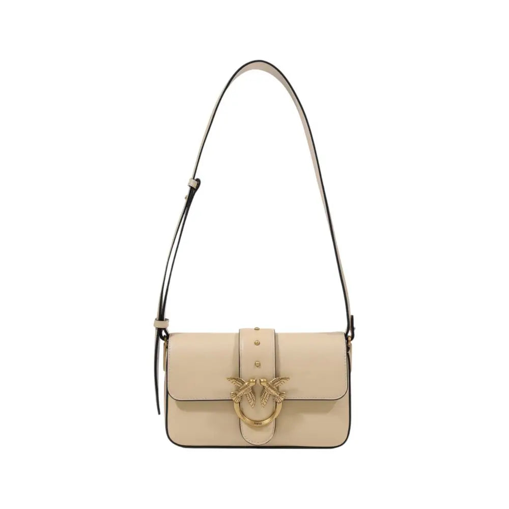 PINKO Graue Lederhandtasche