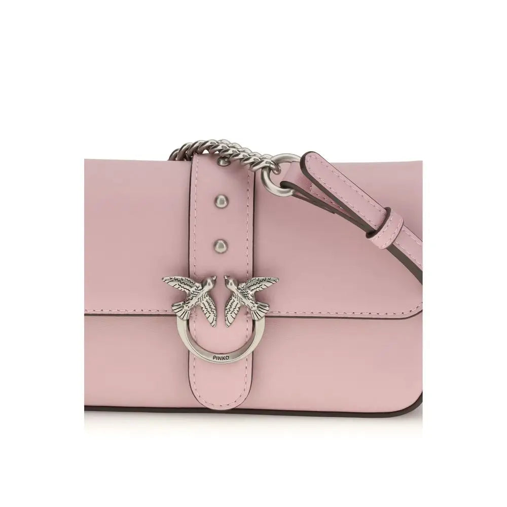 PINKO Multicolor Calf Leather Bos Taurus Schultertasche