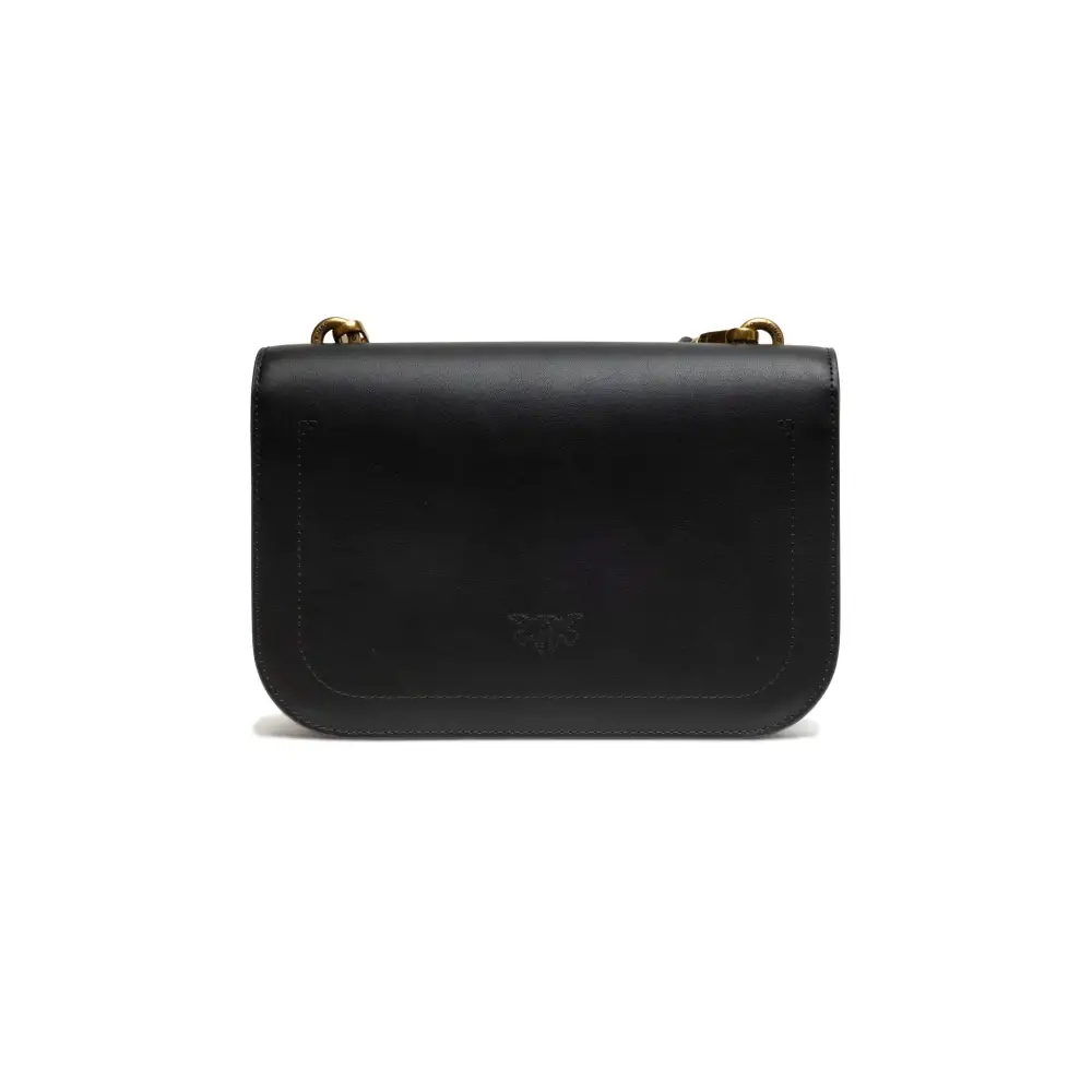 PINKO Schwarze Leder Love Bell Klassische Umhängetasche