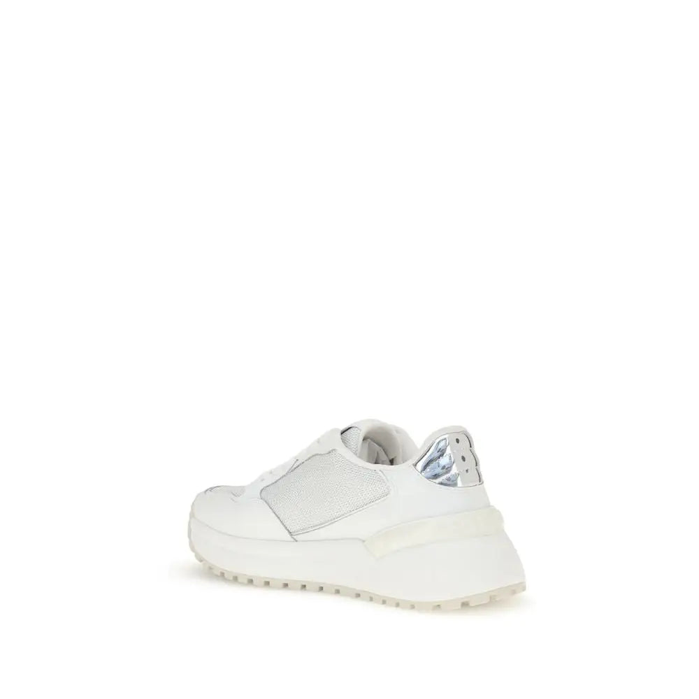 PINKO Weiße Kalbshaut Bos Taurus Chunky Sneakers