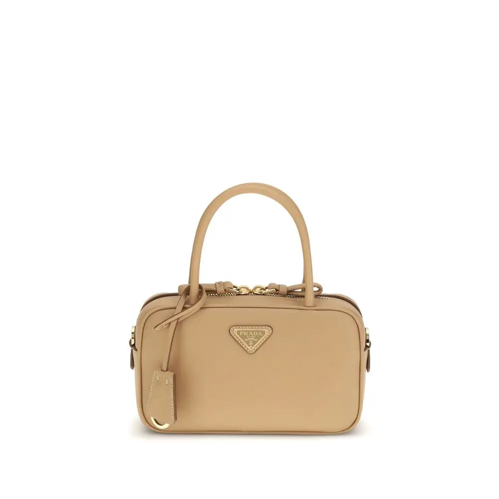 Prada Beige Calf Leather Bos Taurus Handtasche